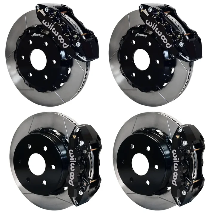 00-06 GM SUV FULL DISC BRAKE KIT,14″ ROTORS,BLACK CALIPERS