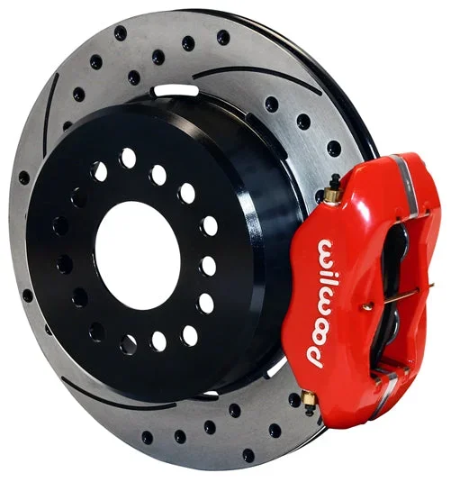 05-14 MUSTANG,REAR PB,FDL,12″ DRILLED ROTORS,RED