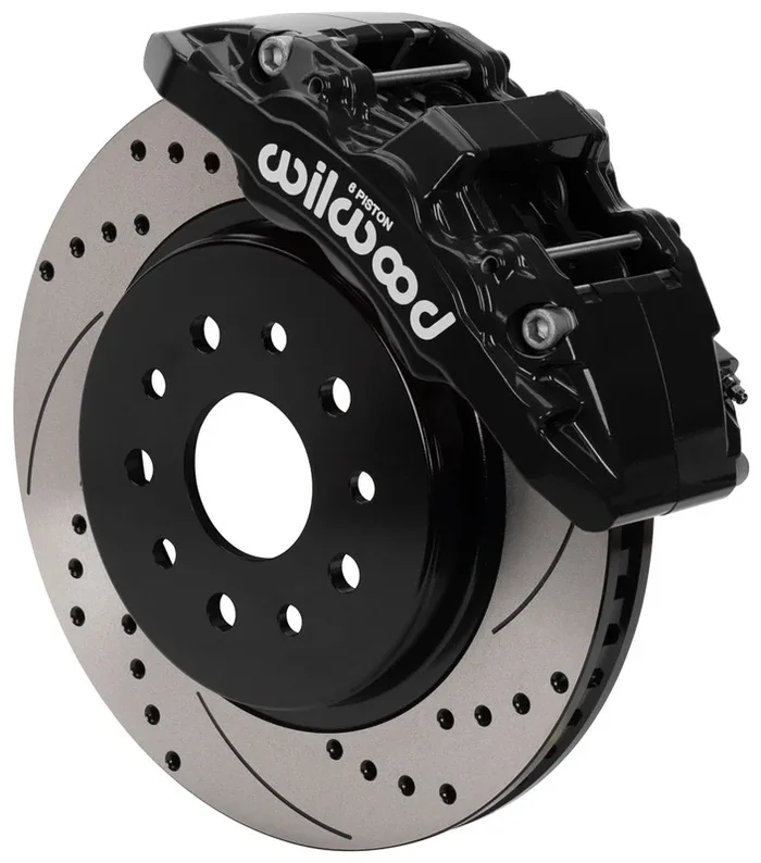 07-18 JEEP JK WRANGLER,FRONT,AERO 6 PISTON,13.38″ DRILLED ROTORS,BLACK CALIPERS
