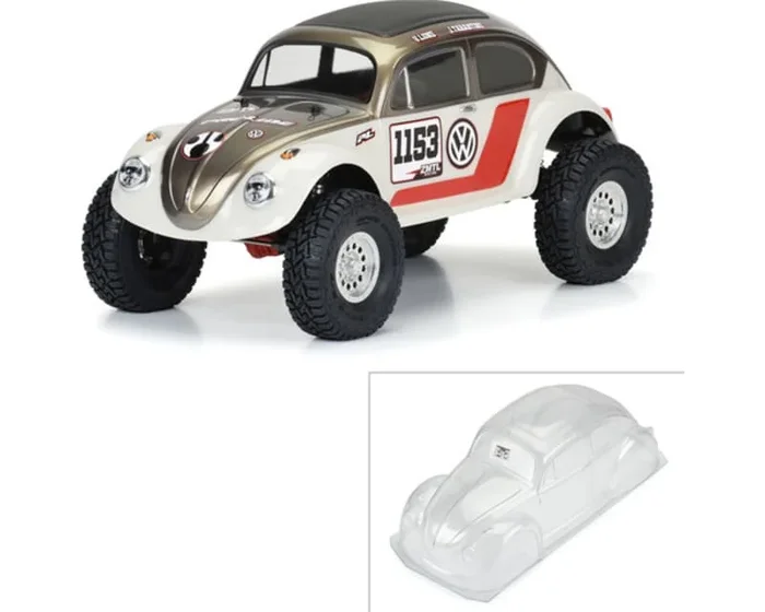 1:10 Beetle Clear Body shell 12.3 inch wheelbase Crawlers