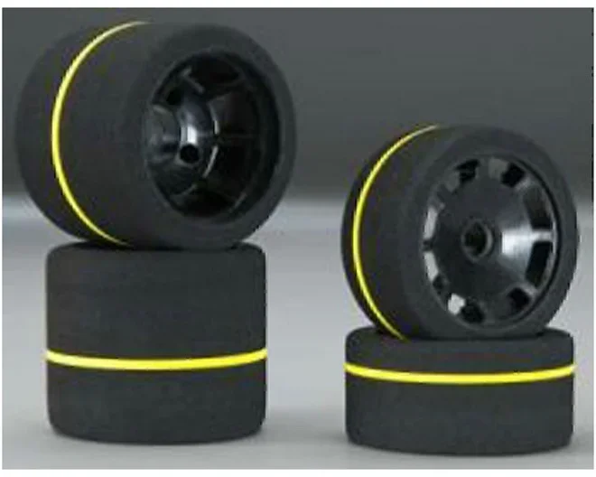 1:10 Spec Combo Tires 4 White