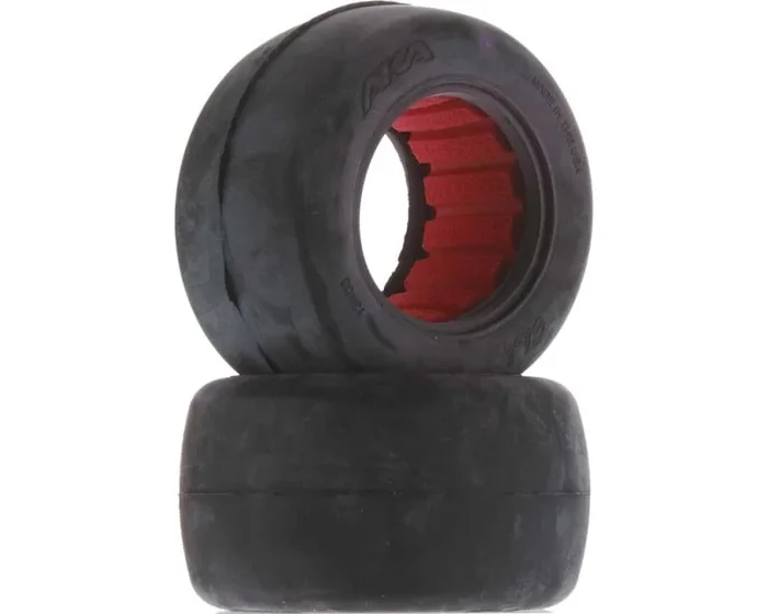 1:10 Stadiumm Truck Slicks (Clay) w/Red Insert