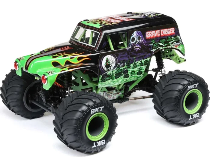 1/18 Mini LMT Grave Digger 2S 4X4 RTR Brushed Monster Truck Batt