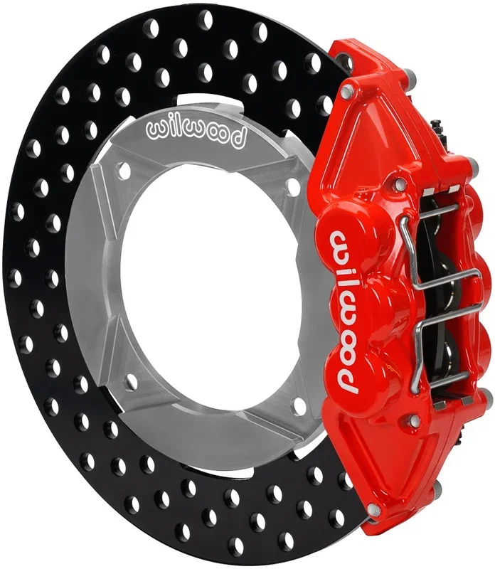 14-23 POLARIS RZR-XP1000,UTV,REAR BRAKE KIT,11.25″ DRILLED ROTORS,RED CALIPERS