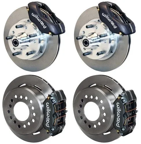 1956 CORVETTE FULL DISC BRAKE KIT,11″ ROTORS,BLACK CALIPERS