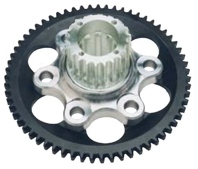 2 PC FLYWHEEL ASSY,SBC,HTD,ALUM BERT
