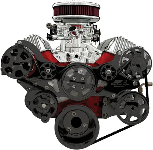 348/409,SERPENTINE KIT,BLACK,AC/ALT/PS/WP,PREM.