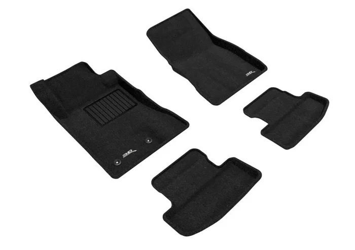 3D MAXpider 15-22 Ford Mustang Elegant 1st 2nd Row (2 Eyelets) – Floor Mat Set (Black)