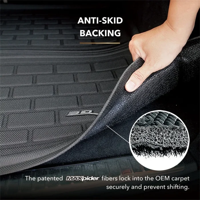 3D MAXpider 19-24 Audi Q3 (F3) Kagu Black Cross Fold Cargo Liner
