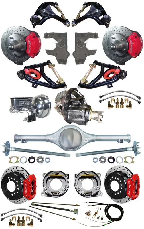 55-57 FULL 2″ DROP,10.5/11″ BRAKES,REAR KIT,RD,DR