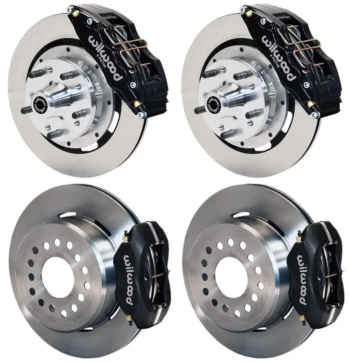 62-72 CDP B&E BODY W/DRUMS FULL DISC BRAKE KIT,12″ ROTORS,6/4 PISTON BLACK