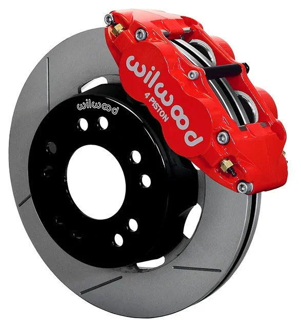 63-87 CHEVY C10 FRONT DISC BRAKE KIT FOR WILWOOD ALUM SPINDLES,12″ ROTORS,RED