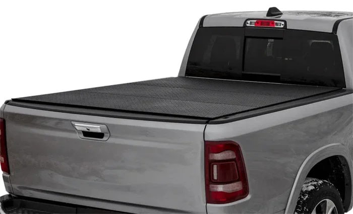 Access LOMAX Tri-Fold Cover 2019 Dodge Ram 1500 5Ft 7 In Box (Exc 2019 Classic) – Blk Diamond Mist
