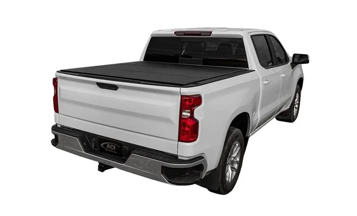 Access LOMAX Tri-Fold Cover Black Urethane Finish 19+ Chevrolet Silverado 1500 – 6ft 6in Bed