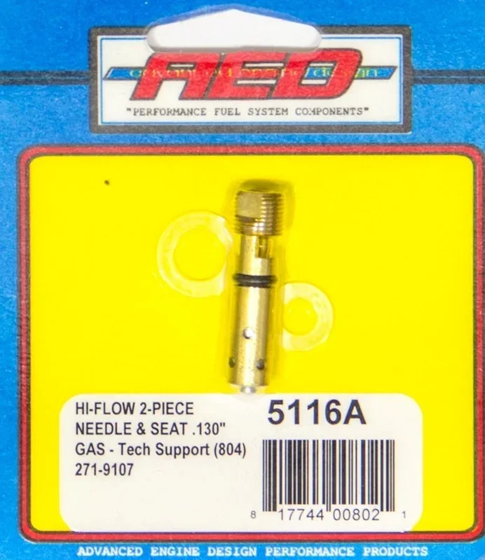 Advanced Engine Design .130 Bottom Feed Hi-Flow Needle & Seat – Each
