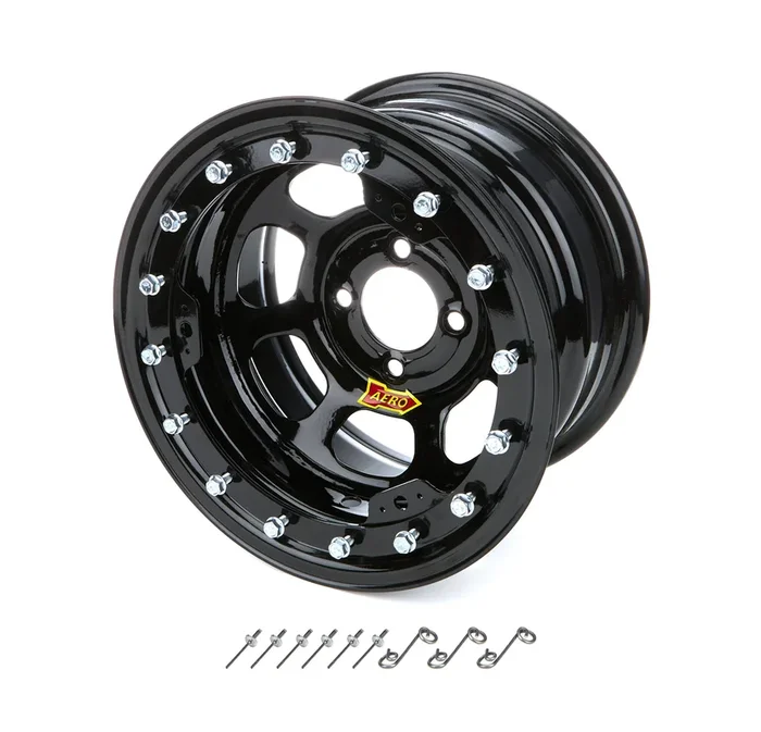 Aero Race Wheels 13×8 3in. 4.00 Black Beadlock