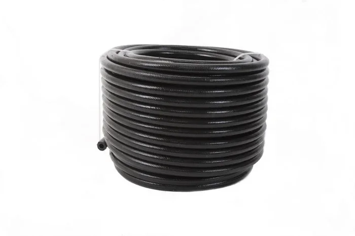Aeromotive PTFE SS Braided Fuel Hose – Black Jacketed – AN-08 x 20ft