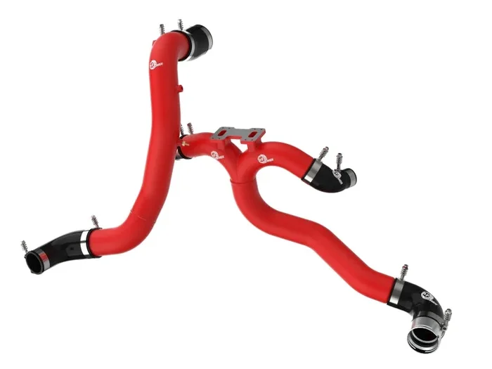 AFE 18-21 Kia Stinger V6-3.3L BladeRunner Alum Hot/Cold Charge Pipe Kit Red13.2 lb