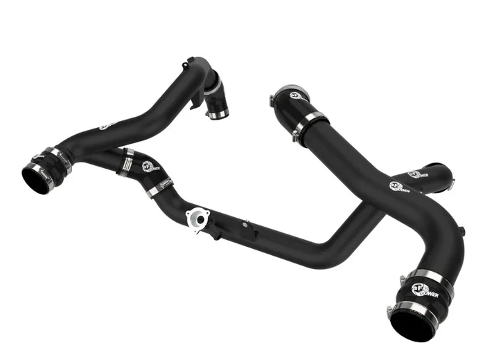 aFe 20-23 Ford Explorer ST V6 3.0L (tt) BladeRunner Aluminum Hot and Cold Charge Pipe Kit – Black