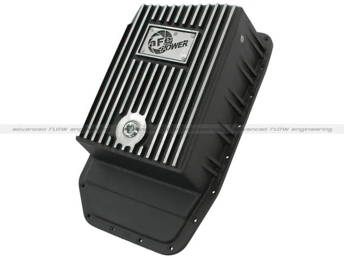 aFe Power Transmission Pan Black Machined 09-14 Ford 6R80 F-150 Trucks17.5 lb