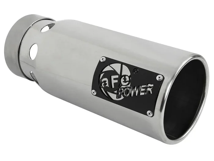 aFe SATURN 4S 4in SS Intercooled Exhaust Tip – Polished 4in In x 5in Out x 12in L Bolt-On