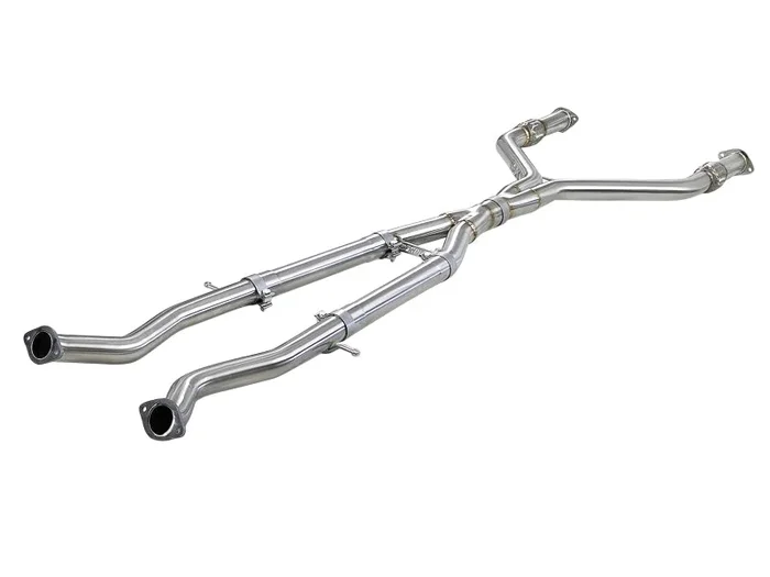 aFe Takeda 2.5in to 3in 304 SS Y-Pipe Exhaust System 16-18 Infiniti Q50/Q60 V6-3.0L (tt)44.3 lb