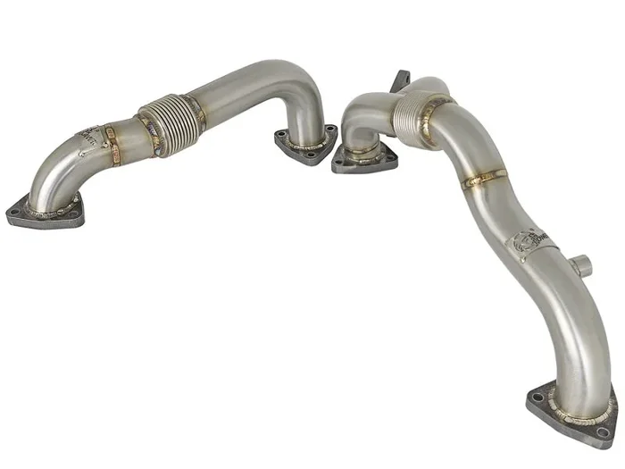 aFe Twisted Steel Header Up-Pipe 08-10 Ford Diesel Trucks V8-6.4L (td)16.7 lb