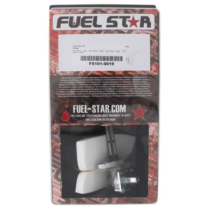 All Balls Racing 2006 TRX 350 FE/2006 TRX 350 FM/2006 TRX 350 TE Fuel Valve Kit