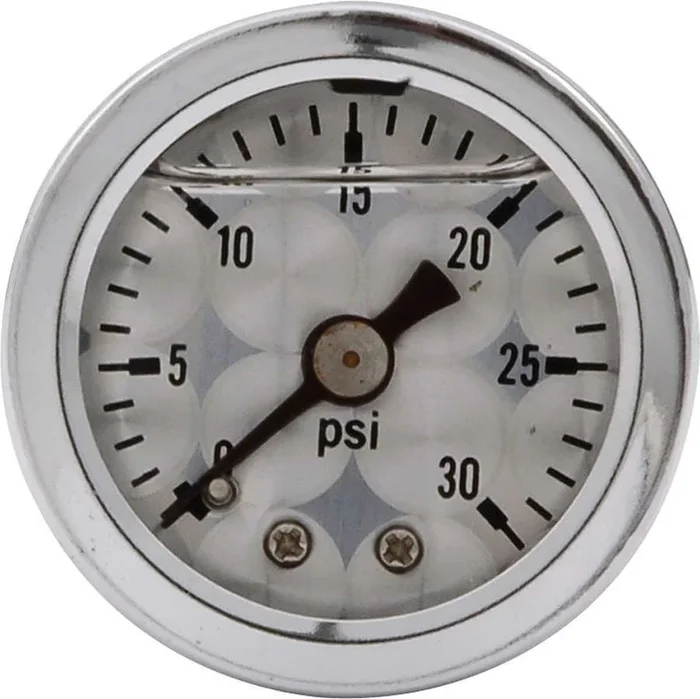Allstar Performance 1.5in Gauge 0-30 PSI Turned Face Liq Filled