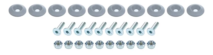 Allstar Performance Countersunk Bolt Kit Silver 10pk