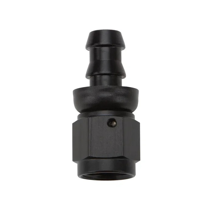 Allstar Performance Pushlock Hose End Black Straight -8