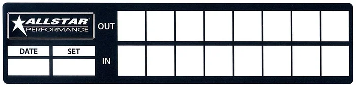 Allstar Performance Tire Log Decals 8pk