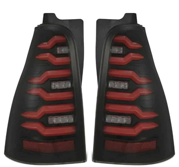 AlphaRex 03-09 Toyota 4Runner LUXX-Series LED Tail Lights- Black/Red