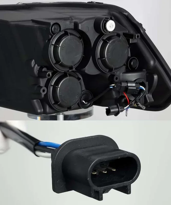 AlphaRex 09-18 Dodge Ram 1500HD PRO-Series Projector Headlights Plank Style Black w/Seq Signal/DRL25.5 lb