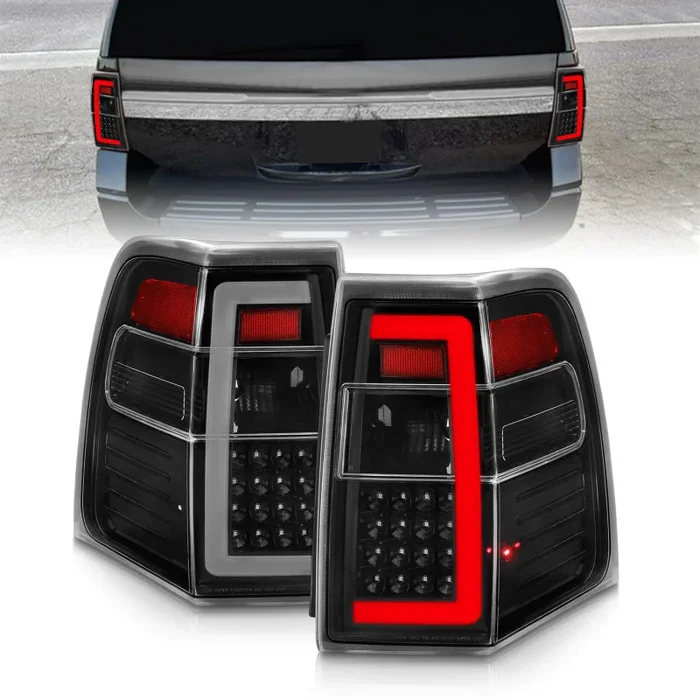 ANZO 07-17 Ford Expedition LED Taillights w/ Light Bar Black Housing Clear Lens7.9 lb
