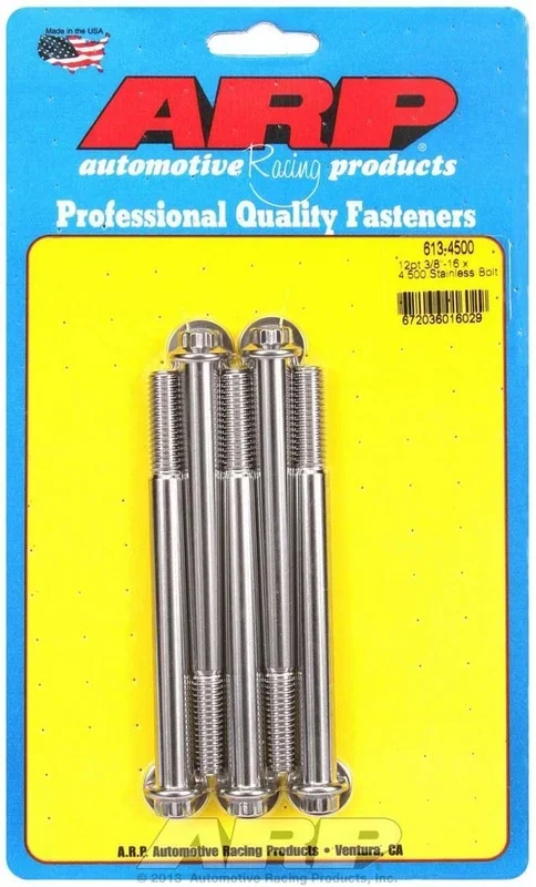 Arp S/S Bolt Kit – 12pt. (5) 3/8-16 x 4.500
