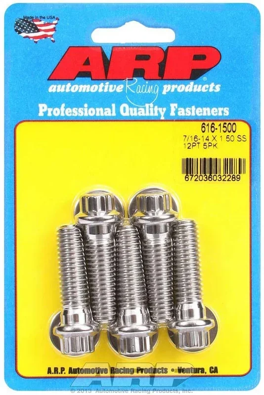 Arp S/S Bolt Kit – 12pt. (5) 7/16-14 x 1.500