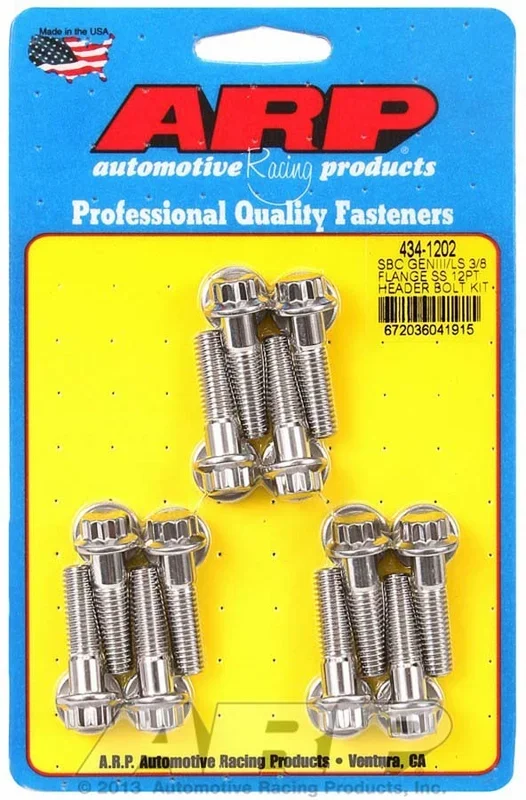 Arp S/S Header Bolt Kit – 12pt. GM LS
