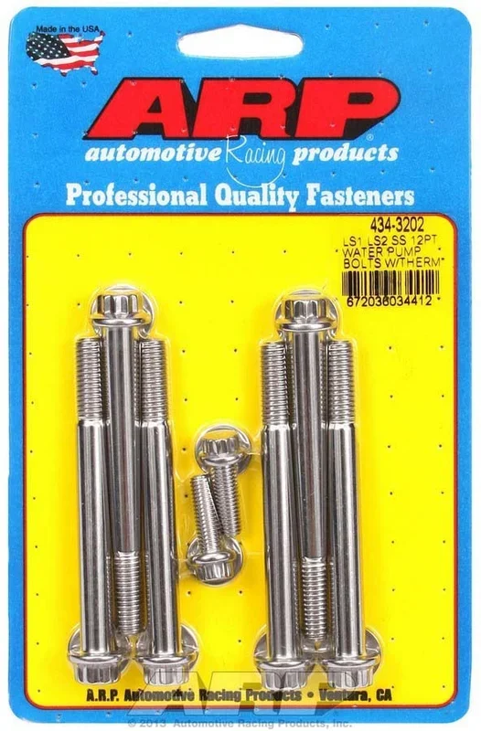 Arp S/S W/P & Thermostat Hsg Bolt Kit – 12pt. LS1/LS2