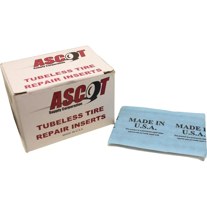 Ascot 4″ Brown Tubeless Tire Repair Inserts Box of 60
