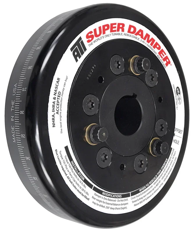 ATI Damper – 7.074in – Steel – Chevy SB / 90 Deg V6 – Pont 4 Cyl – 3 Ring – 1Pc11.1 lb