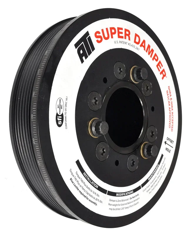 ATI Damper – 7.48in – Alum LW – 6 Grv – LS1/LS2 – F & V Body – No A/C – 3 Ring
