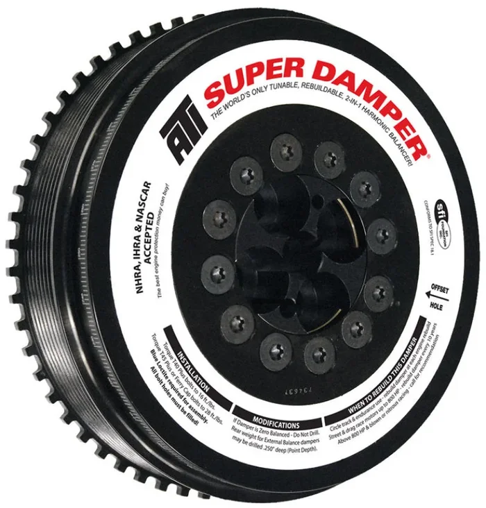 ATI Damper – 7.98in – Steel – 8 Grv – Cummins – 07.5-15 6.7L w/Reluctor Wheel – 3 Ring Hvy – Diesel