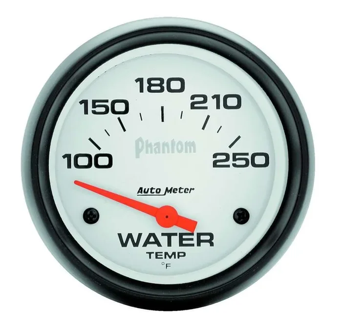 Autometer Auto Meter Phantom Series 2-5/8″ 100¬∫-250¬∫ F Short Sweep Electric Water Temperature Gauge