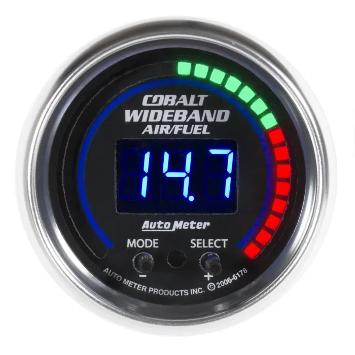 Autometer Cobalt 52mm Air/Fuel Ratio Pro Plus Digital w/ Peak & Warning Gauge1.4 lb