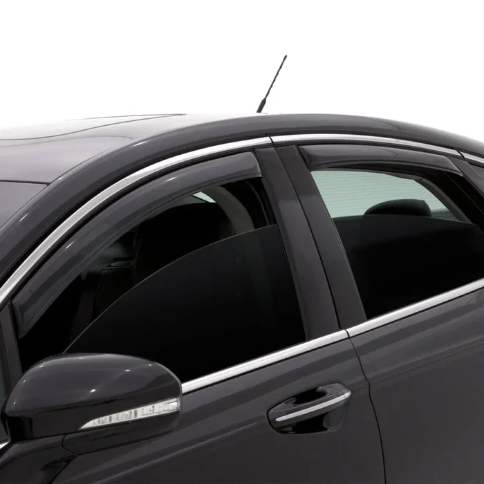 AVS 14-17 Nissan Rogue (Excl. Sport Model) Ventvisor Front & Rear Window Deflectors 4pc – Smoke