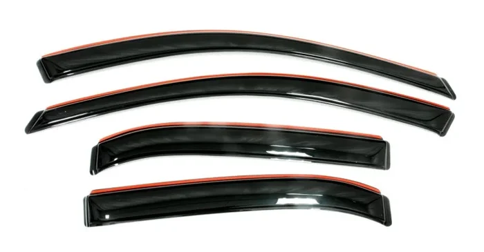 AVS 17-18 Ford F-250 Super Duty Supercrew Ventvisor Front & Rear Window Deflectors 4pc – Smoke2.7 lb
