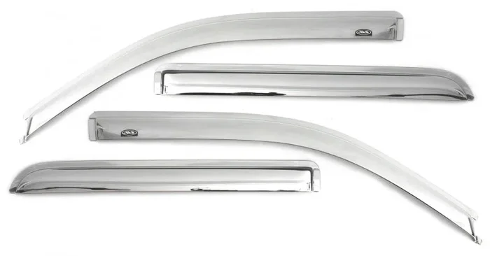 AVS 20-22 Chevrolet Silverado 1500 LTD Ext. Cab/DC F&R Ventvisor Window Deflectors 4pc – Chrome