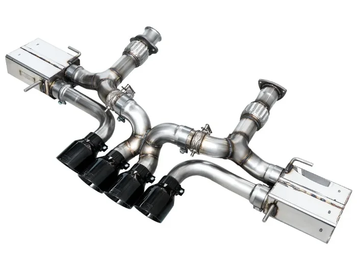 AWE 2023 C8 Corvette Z06 SwitchPath Cat-Back Exhaust – Diamond Black Tips