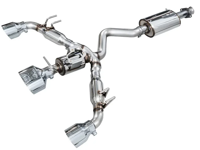 AWE 23-24 Toyota GR Corolla Touring Edition Catback Exhaust – Chrome Silver Tips
